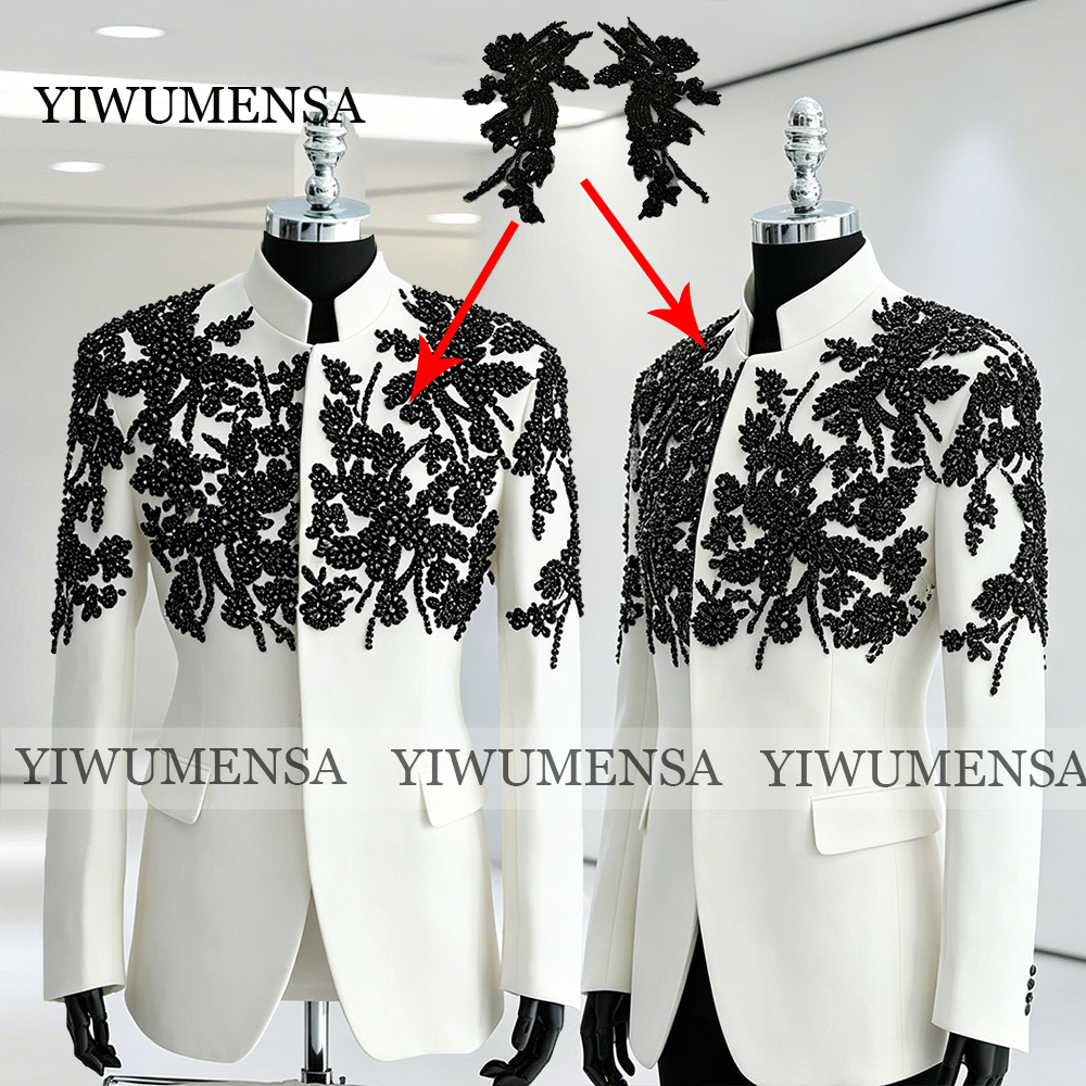 Unique Men'S Formal Wear - Unique Suit Men For Wedding Beading