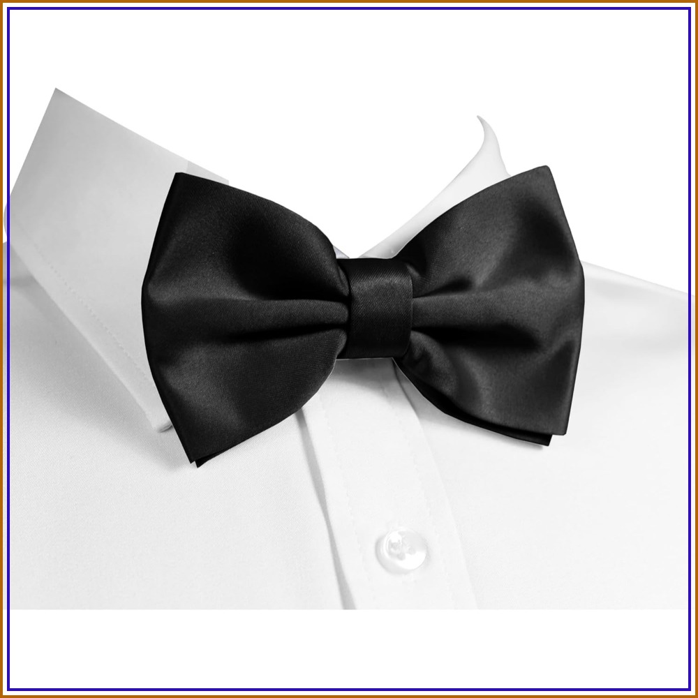 Men'S Formal Wear Bow Ties - Solid Pretied Bow Ties for Men