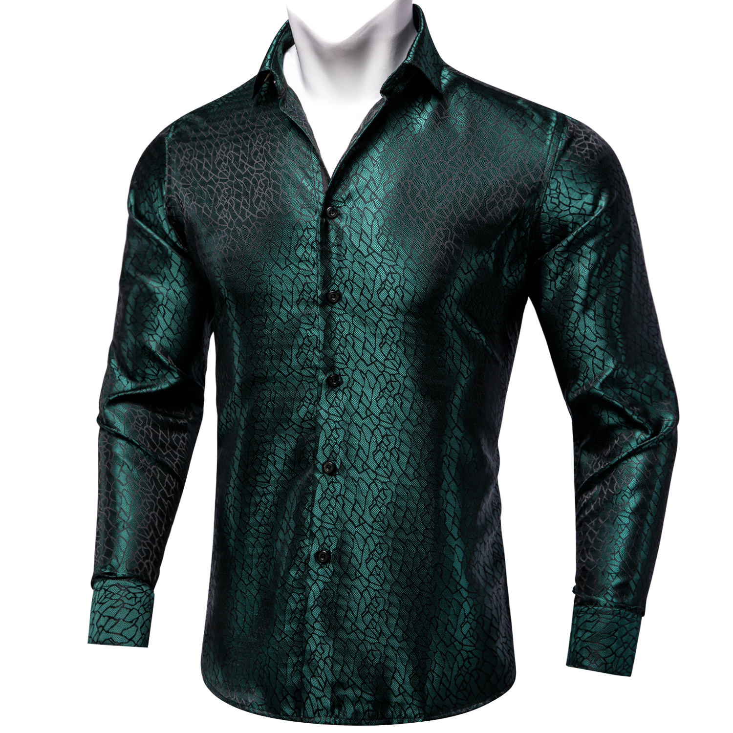 Men Formal Party Wear Shirt - Fashion Green Shirts For Men Club