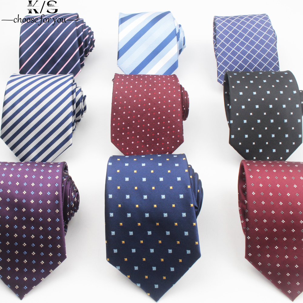 Men's Tie 8cm Stripe Dot Neckt - Men Formal Party Wear Shirt recension och pris