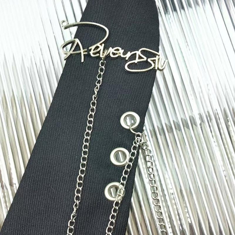 652F Punk Chain Necktie Knotfr - Men Formal Party Wear Shirt recension och pris