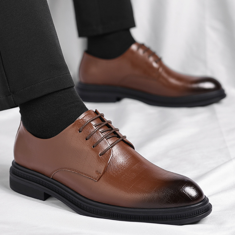 Mens Black Vintage Genuine Lea - Men'S Formal Party Wear Shoes recension och pris