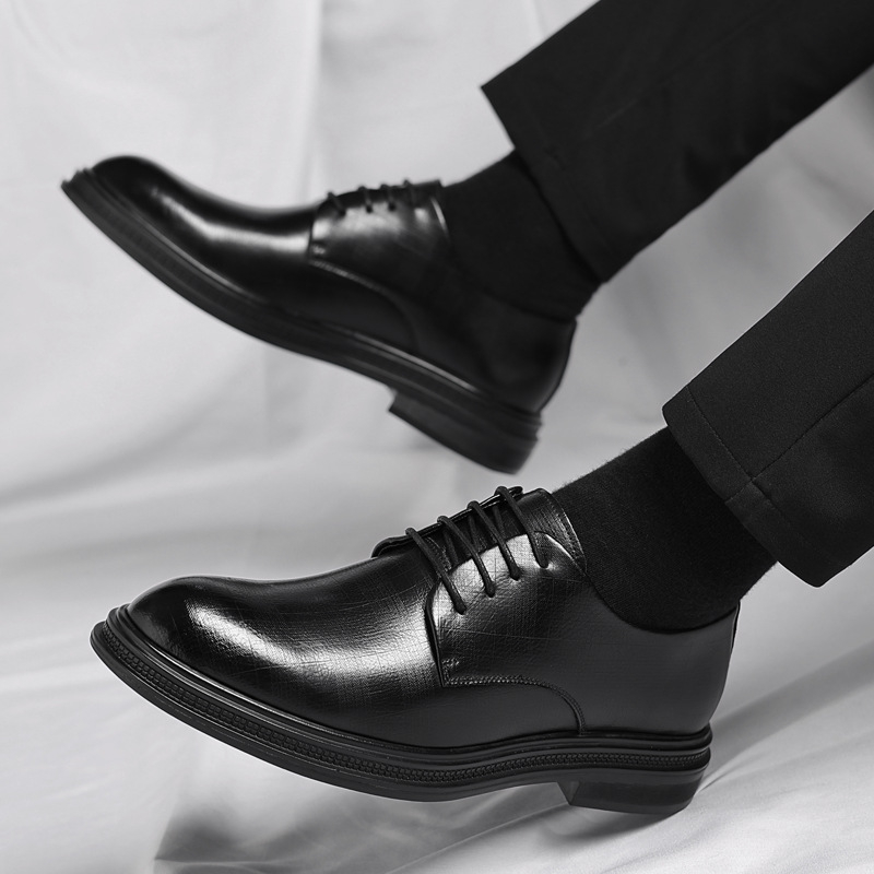 Mens Black Vintage Genuine Lea - Men'S Formal Party Wear Shoes recension och pris