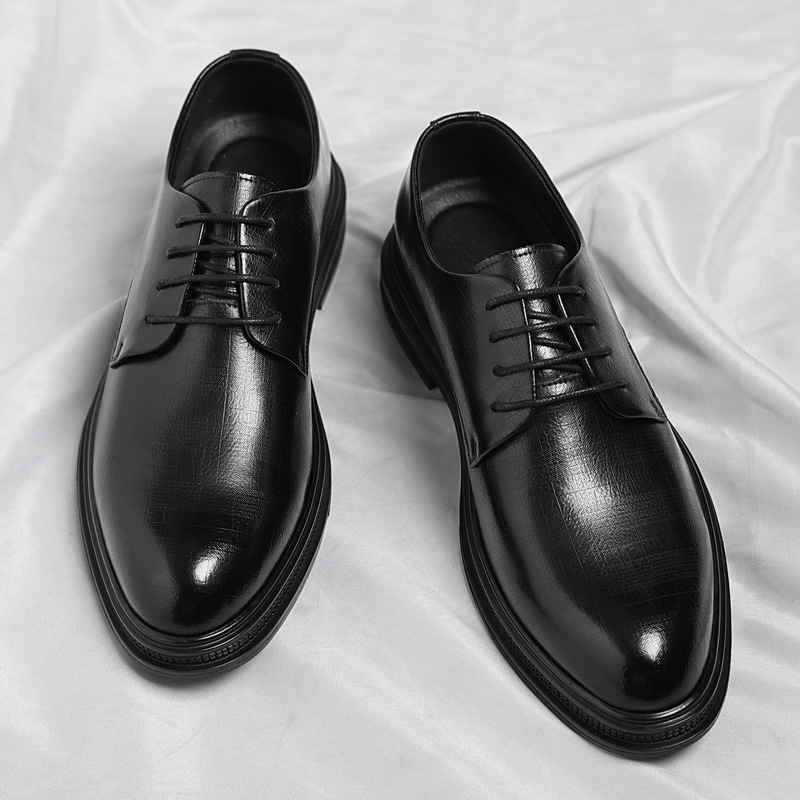 Mens Black Vintage Genuine Lea - Men'S Formal Party Wear Shoes recension och pris