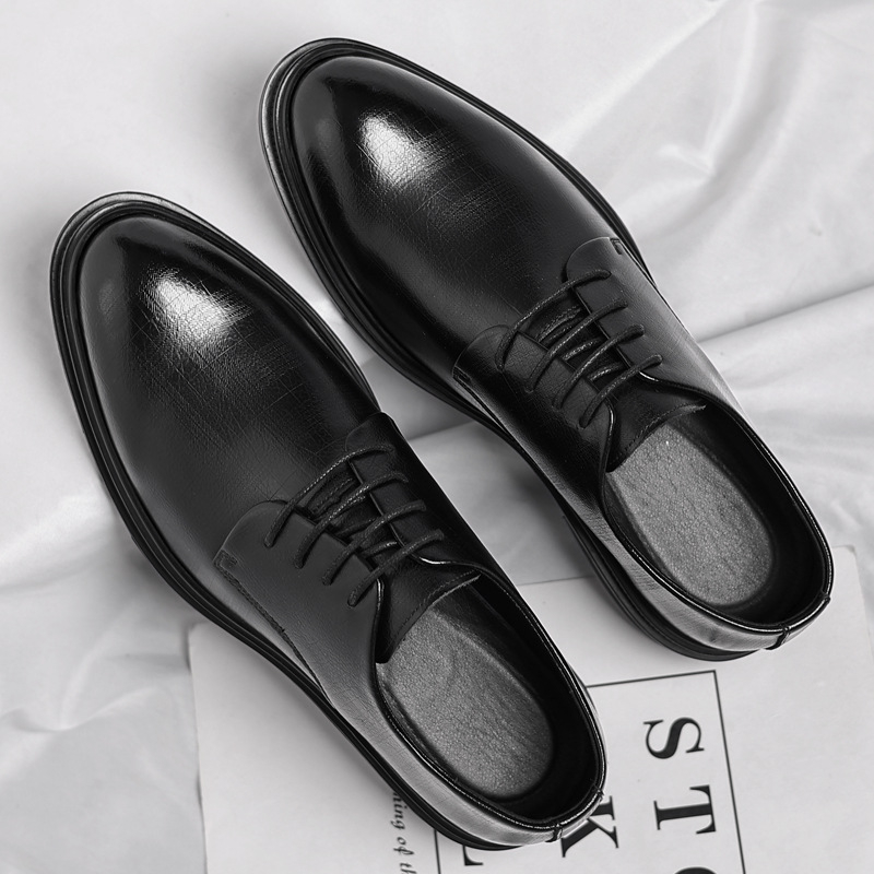 Mens Black Vintage Genuine Lea - Men'S Formal Party Wear Shoes recension och pris