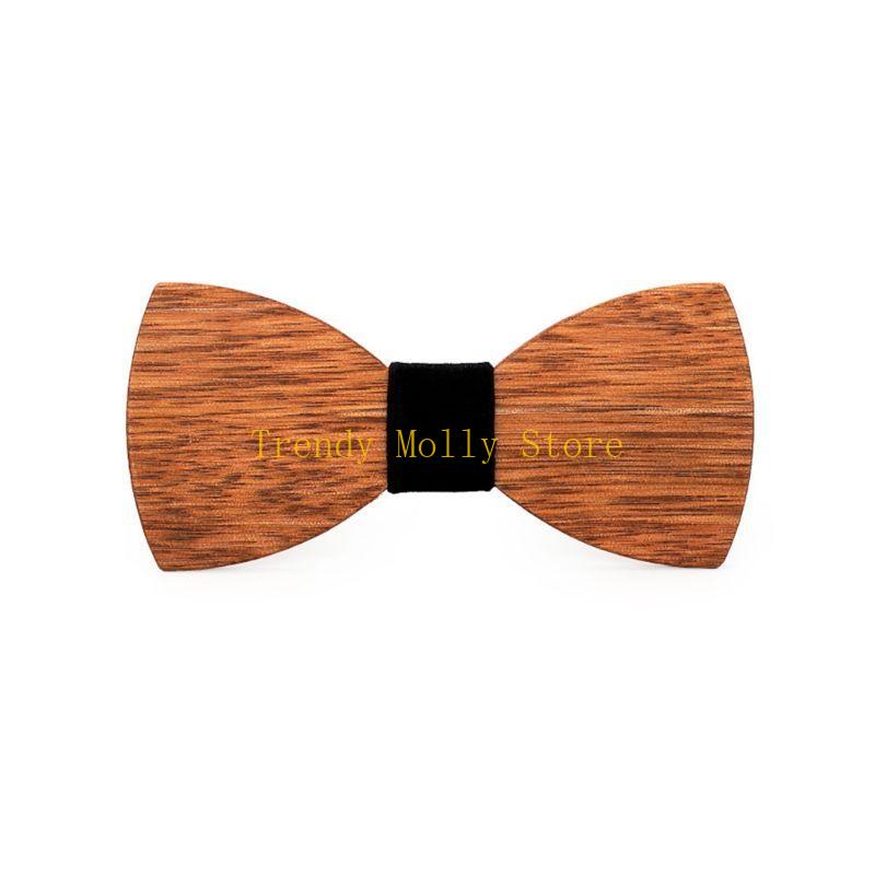 N5KB Simple Men's Suit Wooden  - Men'S Formal Wear Bow Ties recension och pris