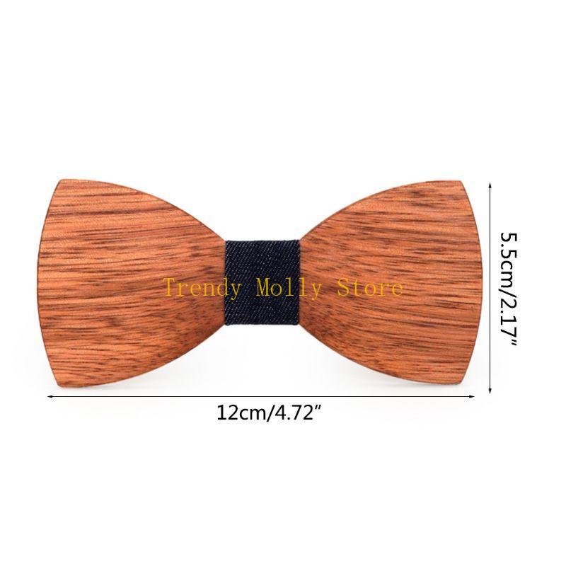 N5KB Simple Men's Suit Wooden  - Men'S Formal Wear Bow Ties recension och pris
