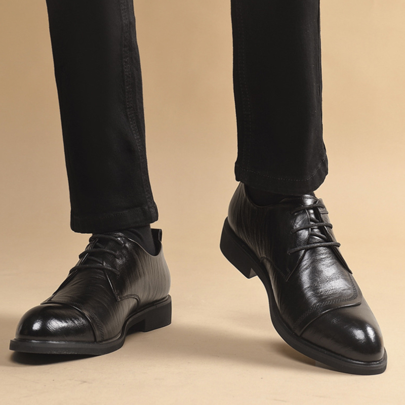 Leather Oxford Shoes With Meta - Men'S Formal Party Wear Shoes recension och pris