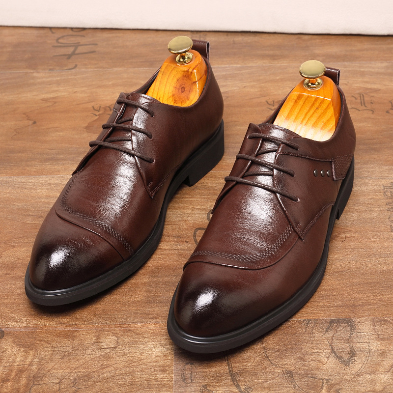 Leather Oxford Shoes With Meta - Men'S Formal Party Wear Shoes recension och pris