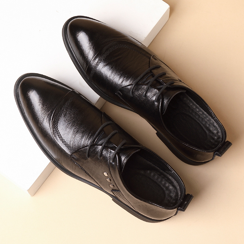 Leather Oxford Shoes With Meta - Men'S Formal Party Wear Shoes recension och pris