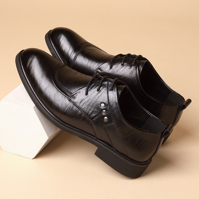 Leather Oxford Shoes With Meta - Men'S Formal Party Wear Shoes recension och pris