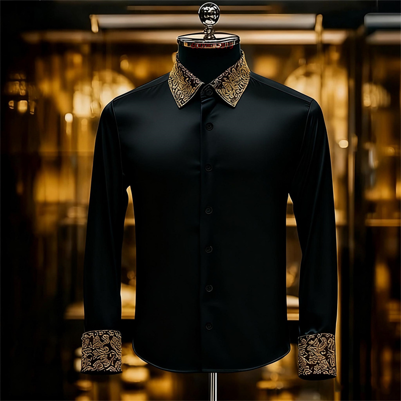 Men's Ethnic Style Exquisite F - Men Formal Party Wear Shirt recension och pris