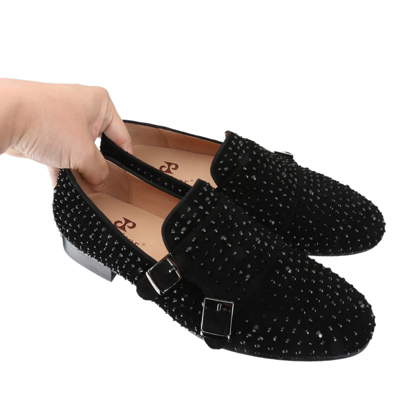 Piergitar New Black Suede Men  - Men'S Formal Party Wear Shoes recension och pris