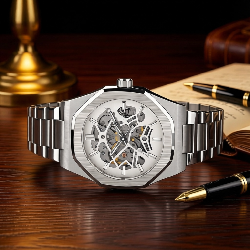FORSINING Skeleton Mechanical  - Men'S Formal Wear Watches recension och pris