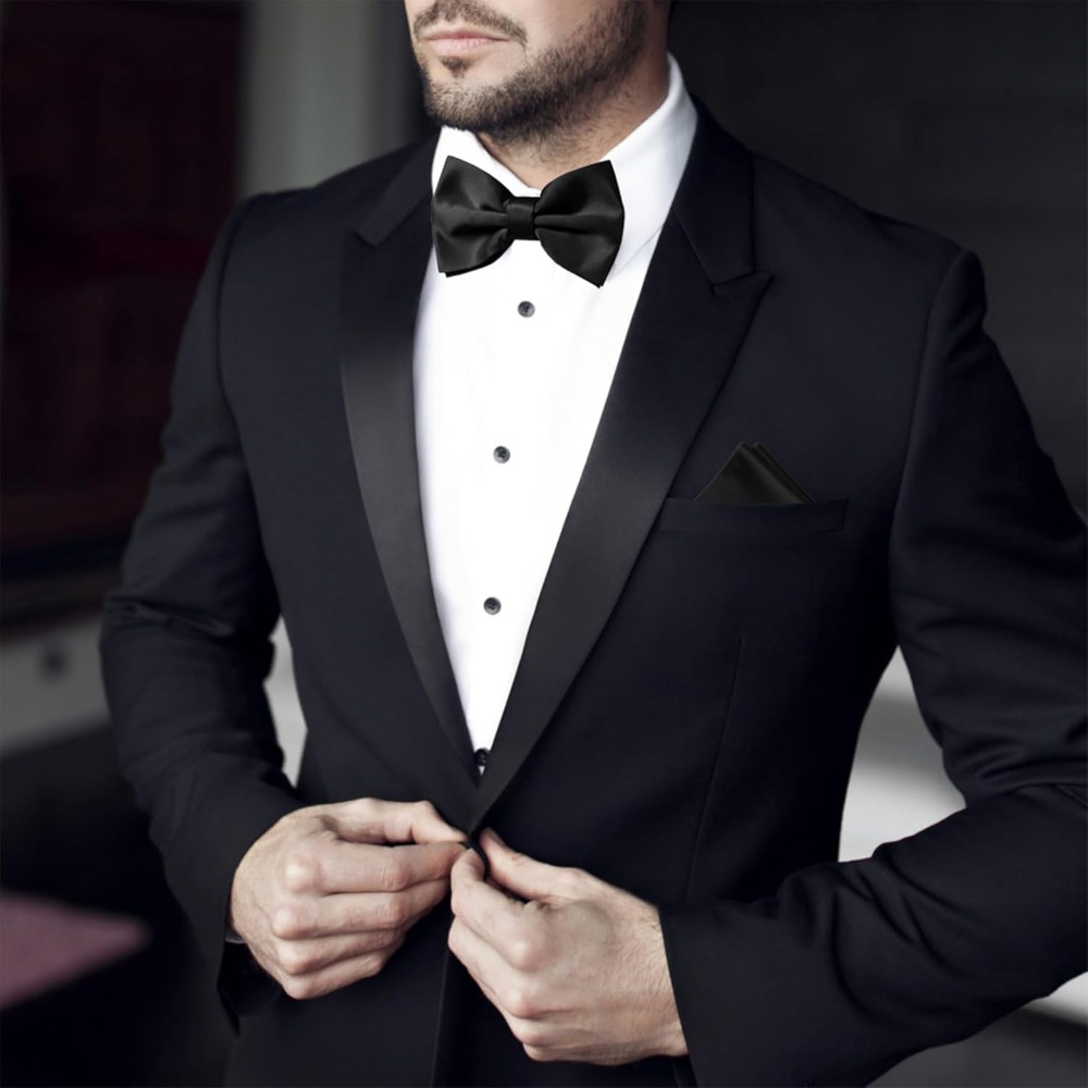 Solid Pretied Bow Ties for Men - Men'S Formal Wear Bow Ties recension och pris