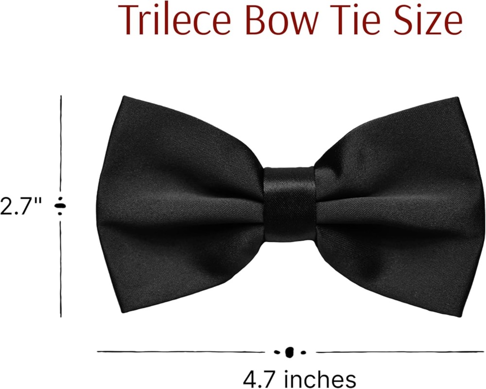 Solid Pretied Bow Ties for Men - Men'S Formal Wear Bow Ties recension och pris