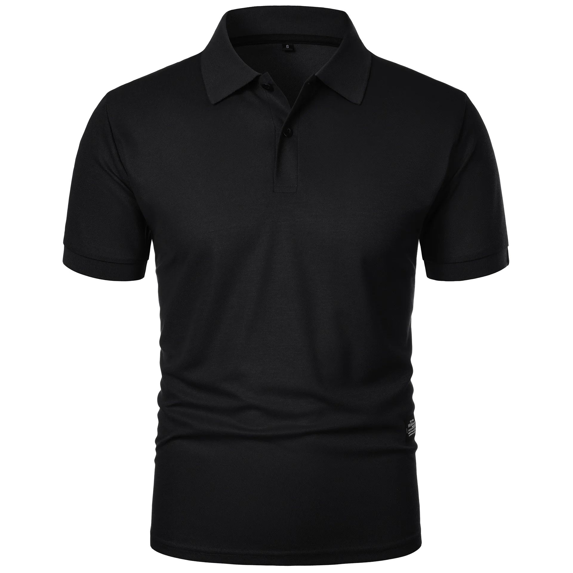Men's Casual Polo Shirt Black  - Men Formal Party Wear Shirt recension och pris
