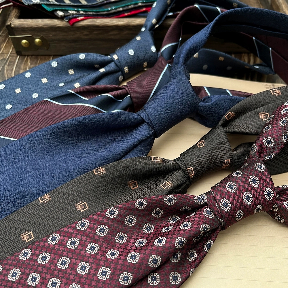 New Trendy Navy Brown Neckties - Men Formal Party Wear Shirt recension och pris