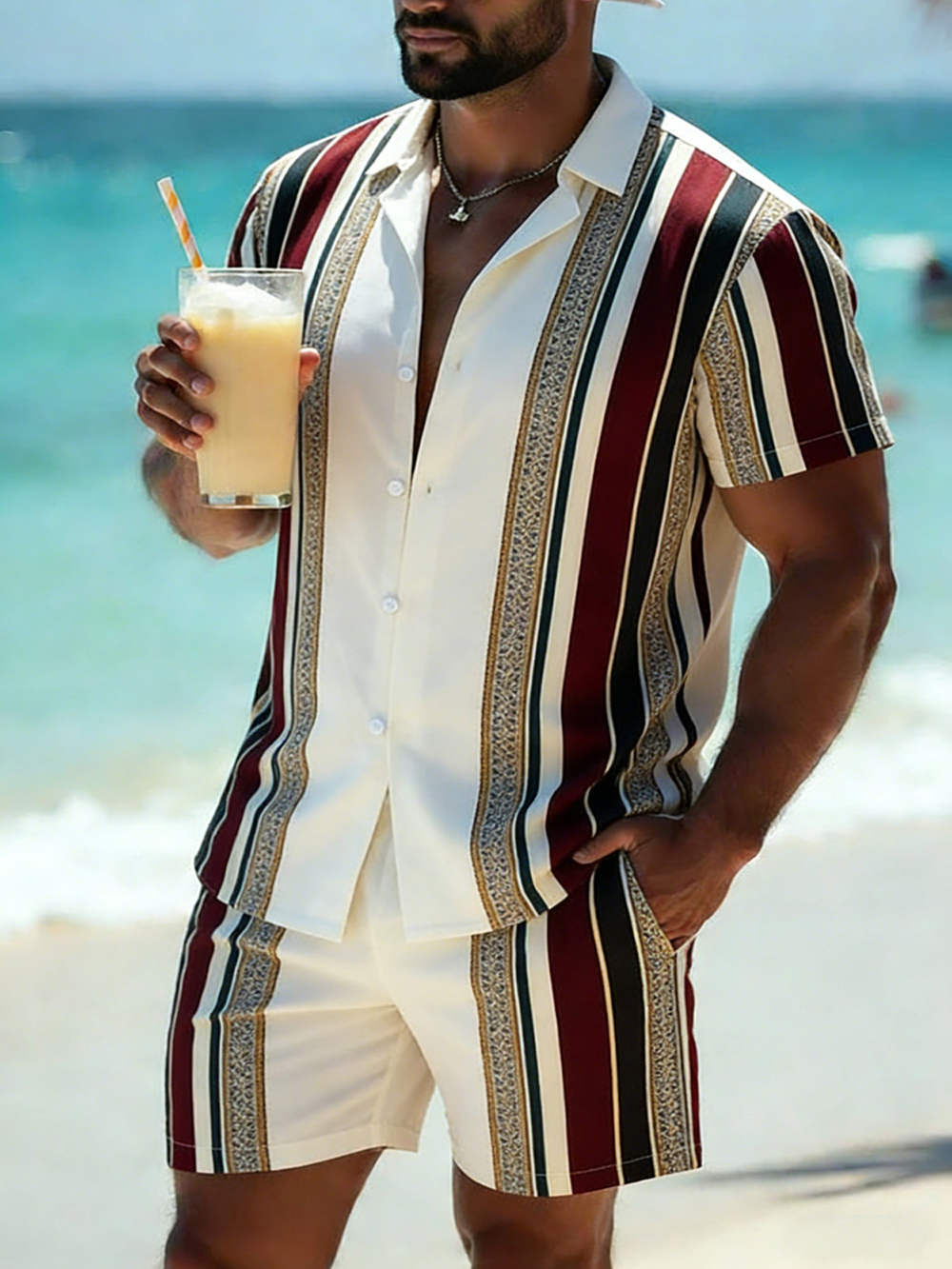 new's Men's Summer Cool Short  - Men Formal Party Wear Shirt recension och pris