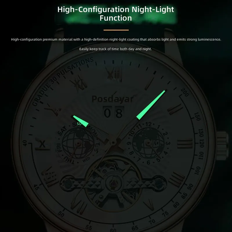 Luxury automatic mechanical wa - Men'S Formal Wear Watches recension och pris