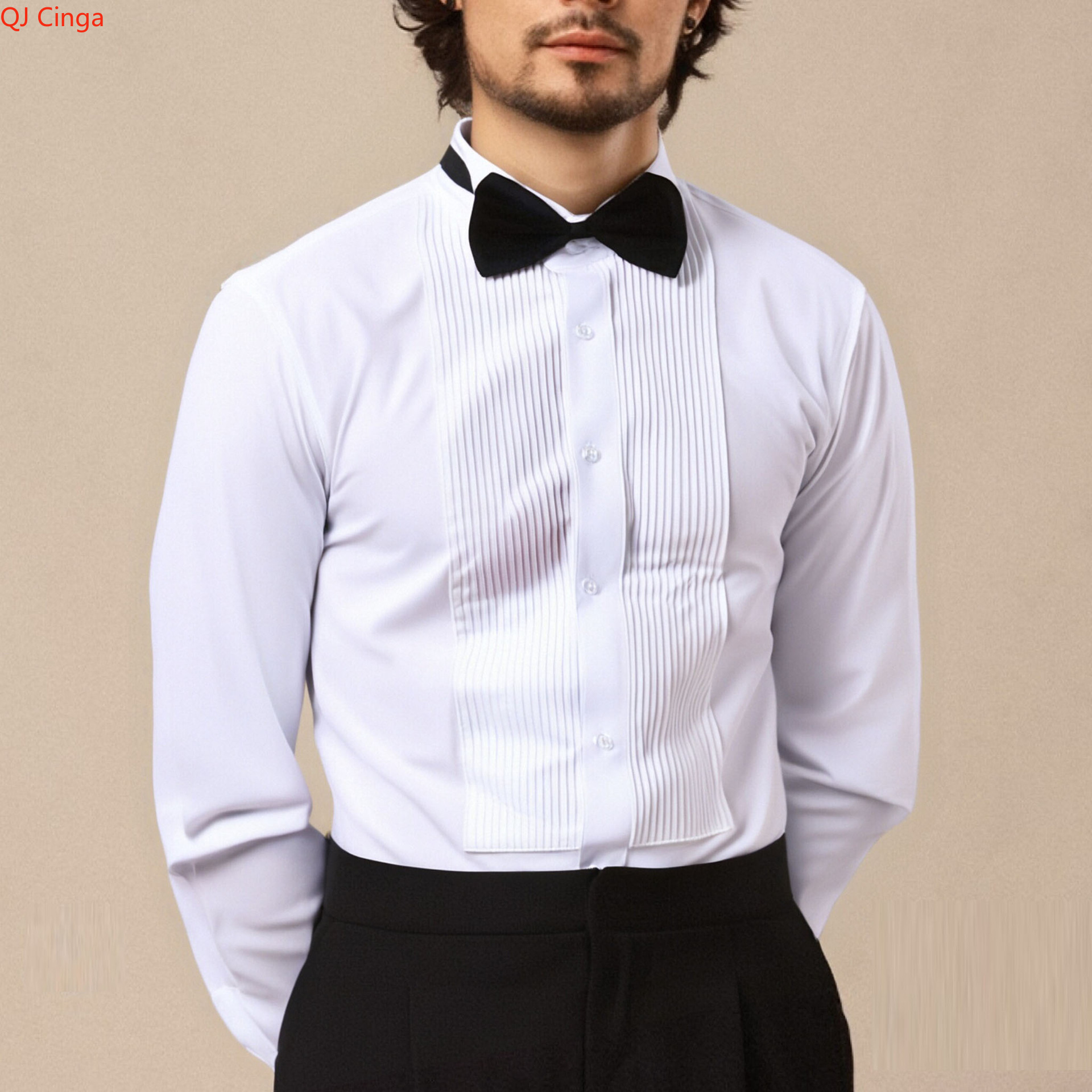 2026 New Men's White Tuxedo Sh - Men Formal Party Wear Shirt recension och pris