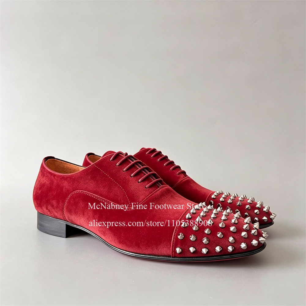 Spike Studs Leather Dress Shoe - Men'S Formal Party Wear Shoes recension och pris