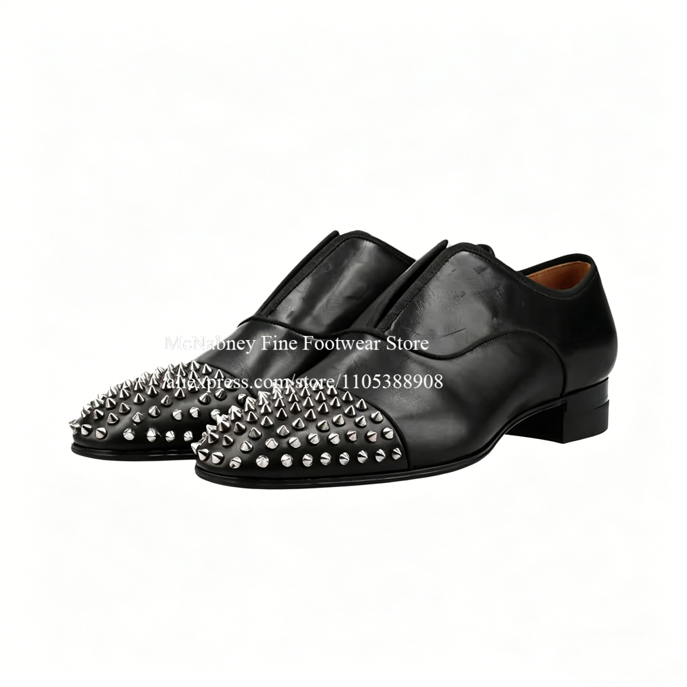 Spike Studs Leather Dress Shoe - Men'S Formal Party Wear Shoes recension och pris