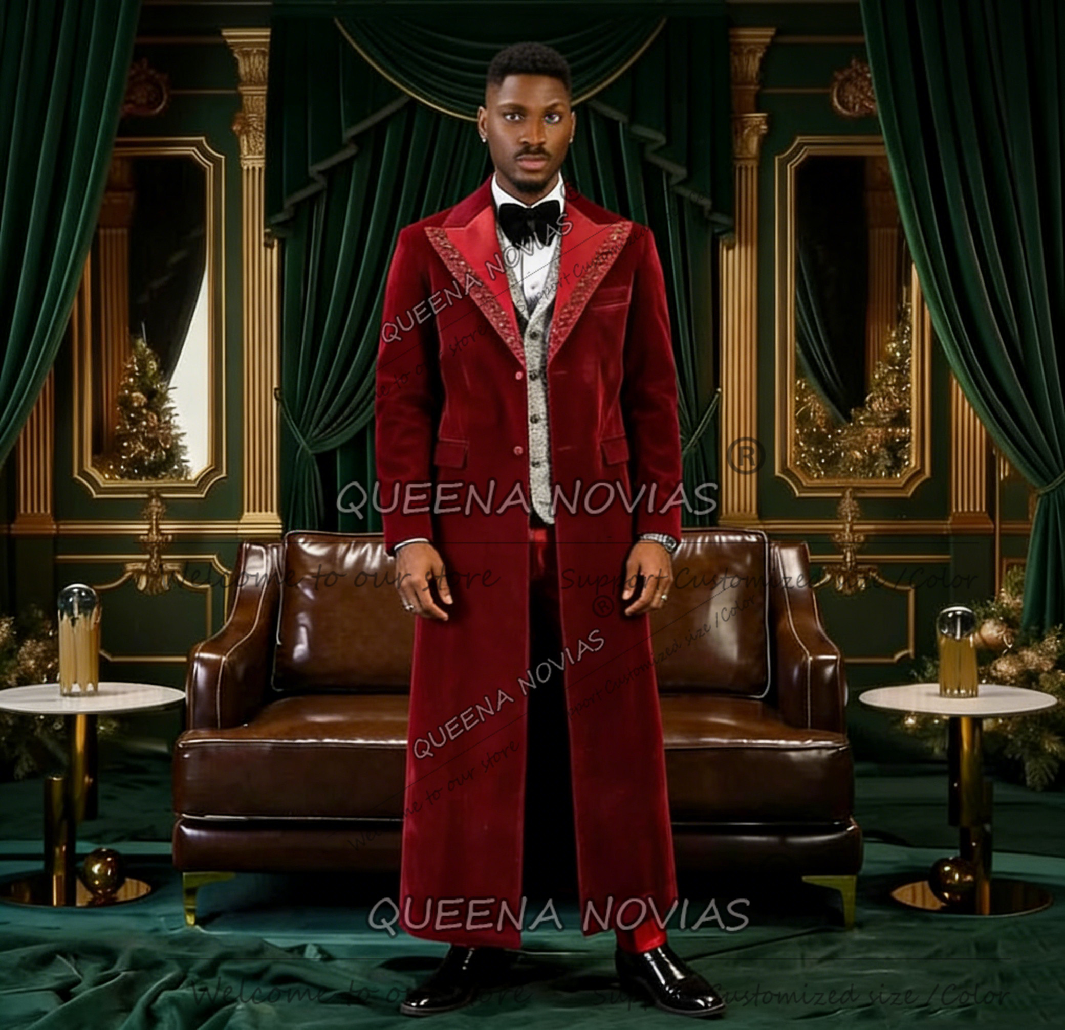 Unique Design Men Suit Long Cu - Unique Men'S Formal Wear recension och pris