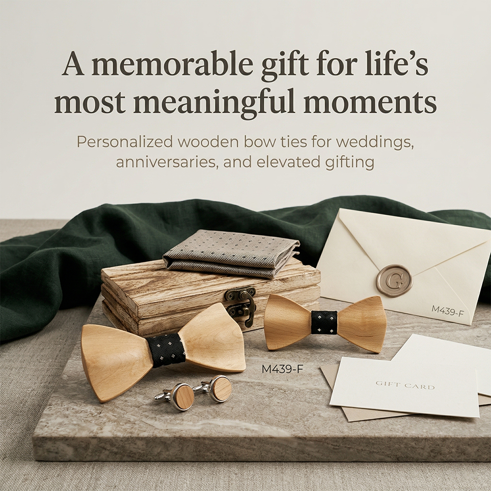 Wooden Bowtie Kit Father and k - Formal Wear For Men Kids recension och pris