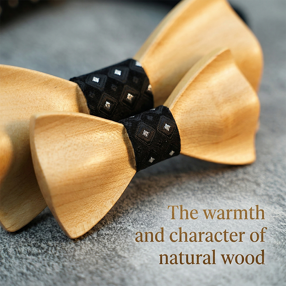 Wooden Bowtie Kit Father and k - Formal Wear For Men Kids recension och pris