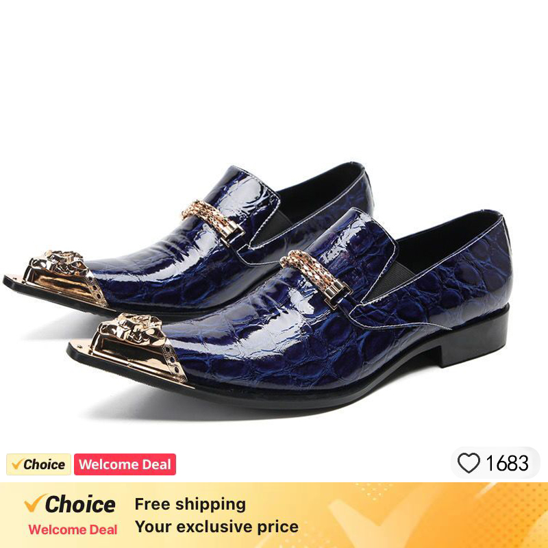 Spring and Autumn Crocodile Li - Men'S Formal Party Wear Shoes recension och pris