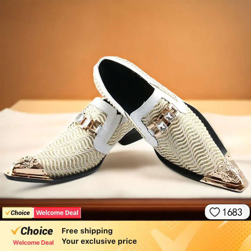 Spring and Autumn Crocodile Li - Men'S Formal Party Wear Shoes recension och pris